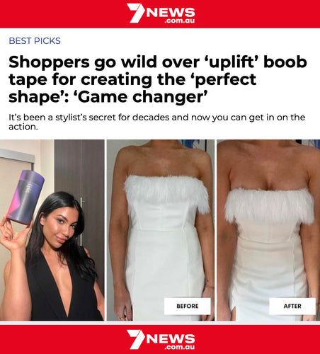 7 News Chooses Uplift Skin Boob Tape as the Best Choice: Here's Why! - UPLIFT